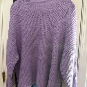 Old Navy Lavender Cowl Neck Sweater